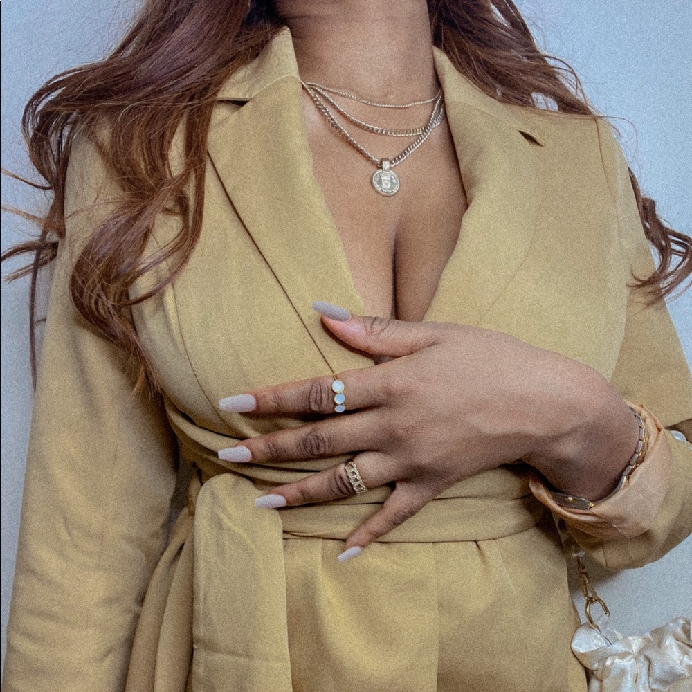 Pretty Little Thing Wrap Blazer Suit Jacket